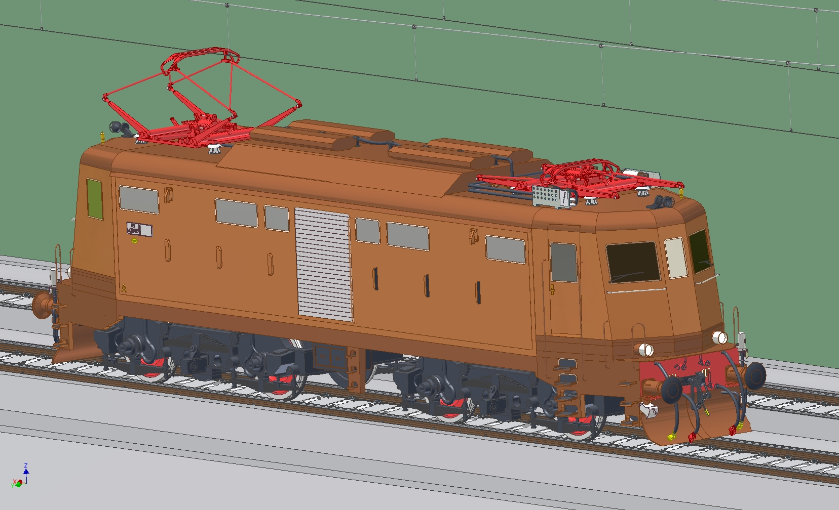 机车火车与铁轨